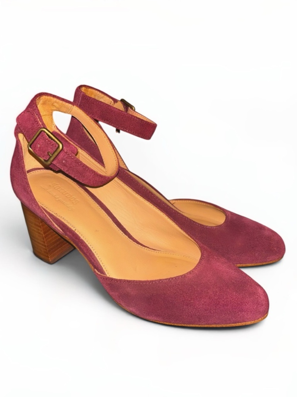 Soludos Maroon Gemma Heel - Women’s Size 7.5